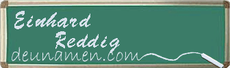 Einhard Reddig Visitenkarte